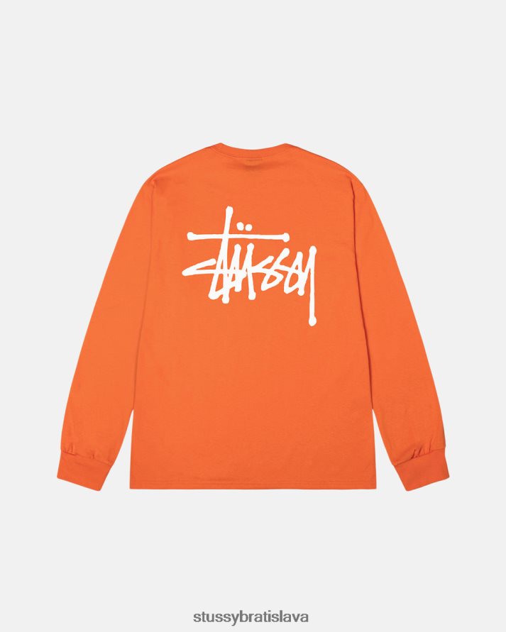 odpaliska koralový unisex STUSSY základné tričko V6222Z61