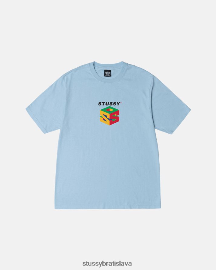 odpaliska modrá obloha unisex STUSSY S64 tričko farbené pigmentom V6222Z44