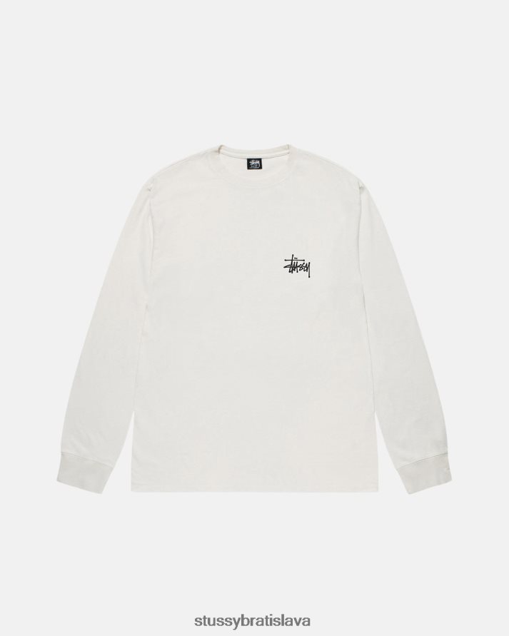 odpaliska prirodzené unisex STUSSY ls tričko zafarbené základným pigmentom V6222Z63