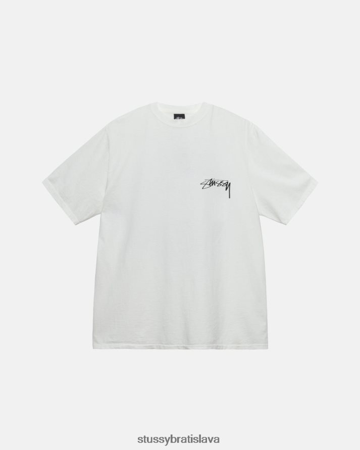odpaliska prirodzené unisex STUSSY naše staré tričko farbené bodkovým pigmentom V6222Z28