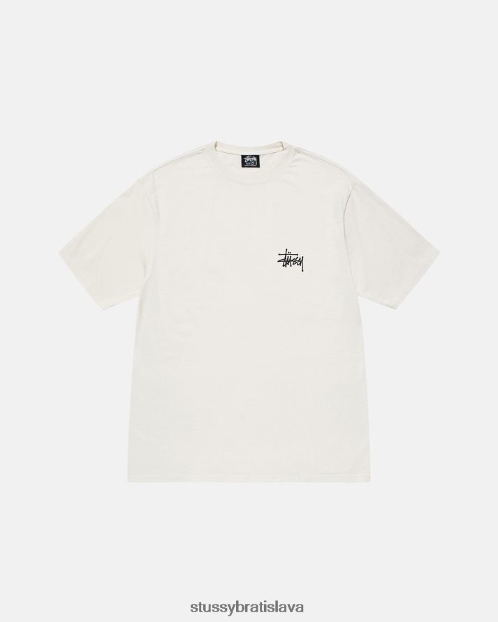 odpaliska prirodzené unisex STUSSY tričko zafarbené základným pigmentom V6222Z31