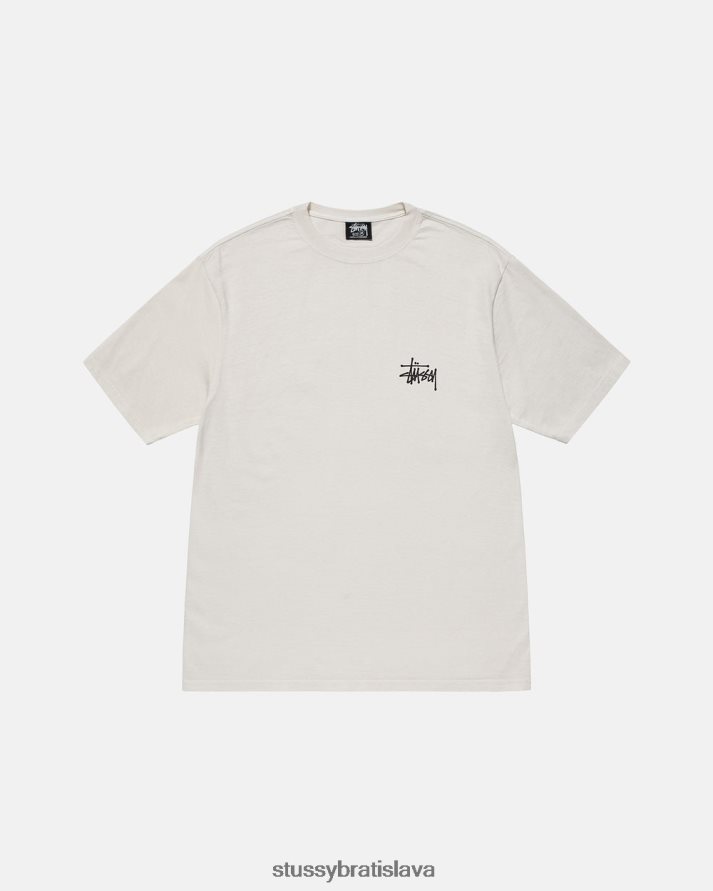 odpaliska prirodzené unisex STUSSY tričko zafarbené základným pigmentom V6222Z498