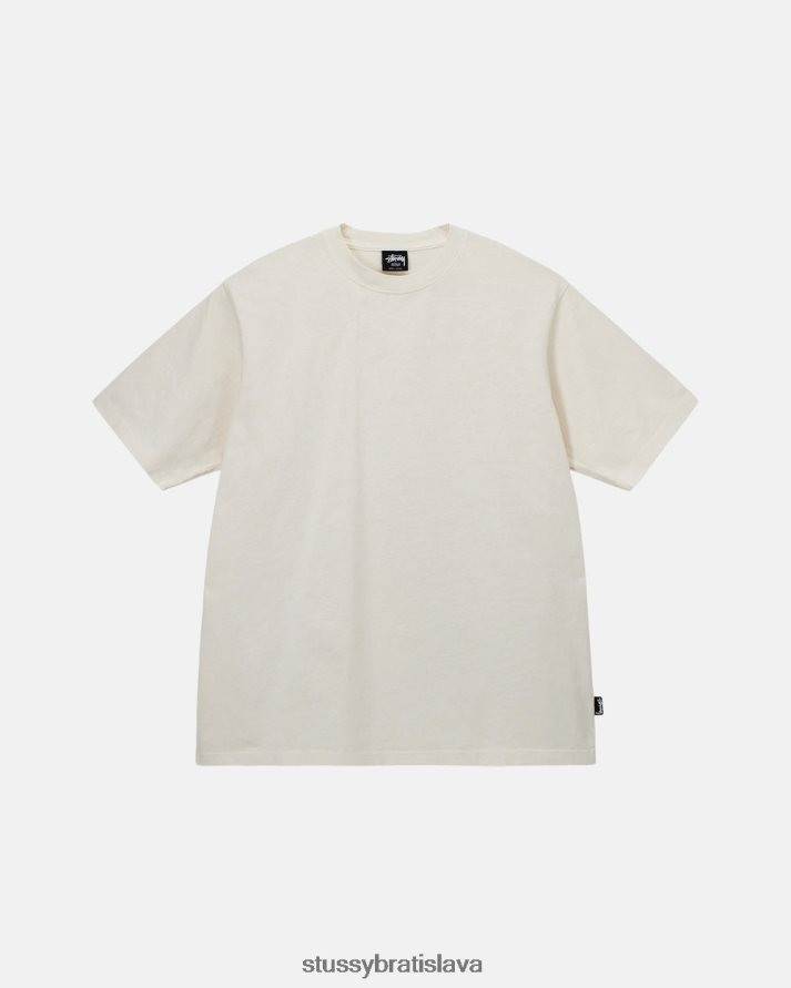 odpaliska prirodzené unisex STUSSY ťažká váha pigmentom farbená posádka V6222Z68