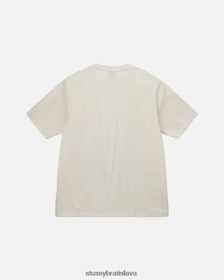 odpaliska prirodzené unisex STUSSY ťažká váha pigmentom farbená posádka V6222Z68