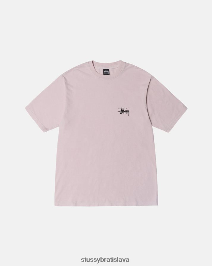 odpaliska červenať sa unisex STUSSY tričko zafarbené základným pigmentom V6222Z33