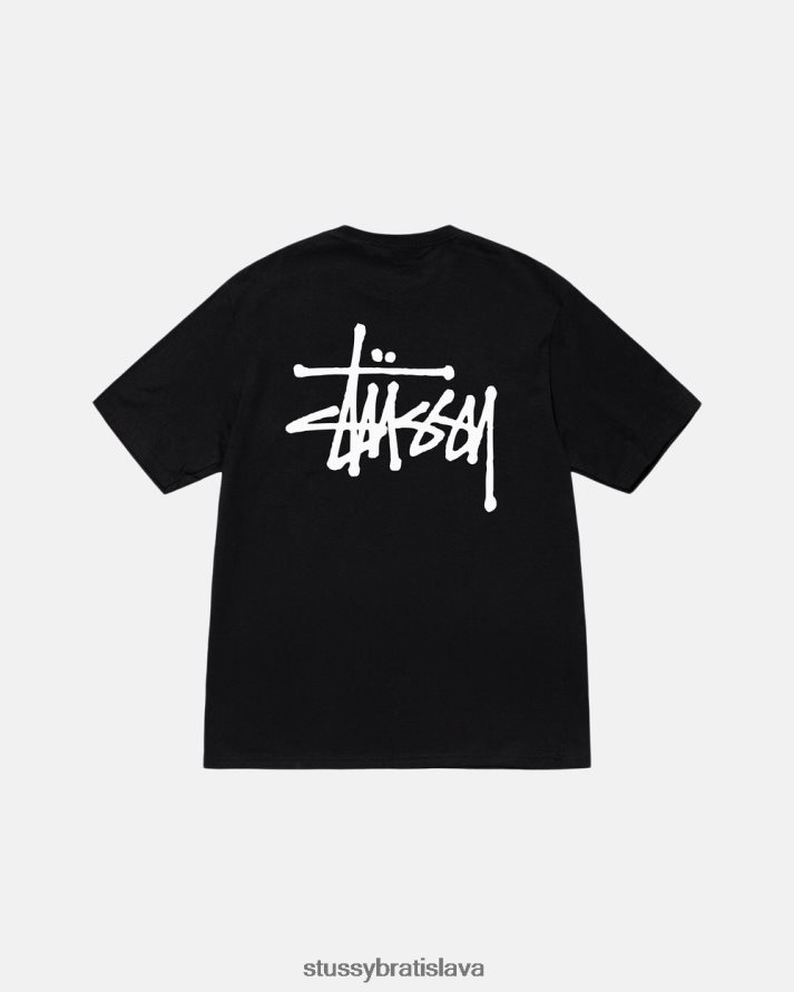 odpaliska čierna unisex STUSSY základné tričko V6222Z1
