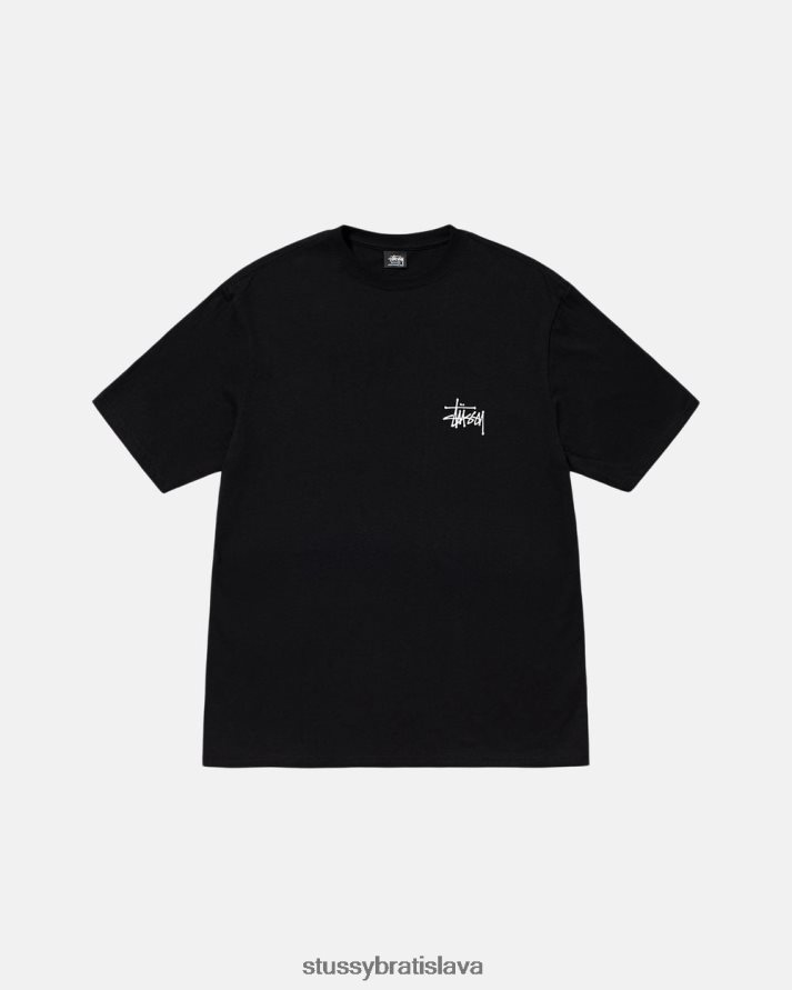 odpaliska čierna unisex STUSSY základné tričko V6222Z1