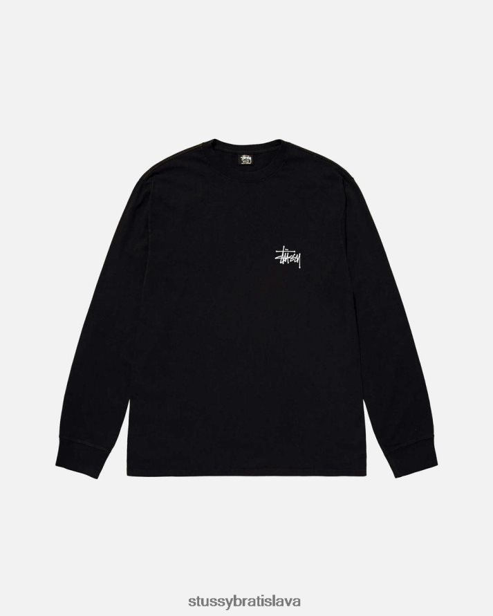 odpaliska čierna unisex STUSSY základné tričko V6222Z55