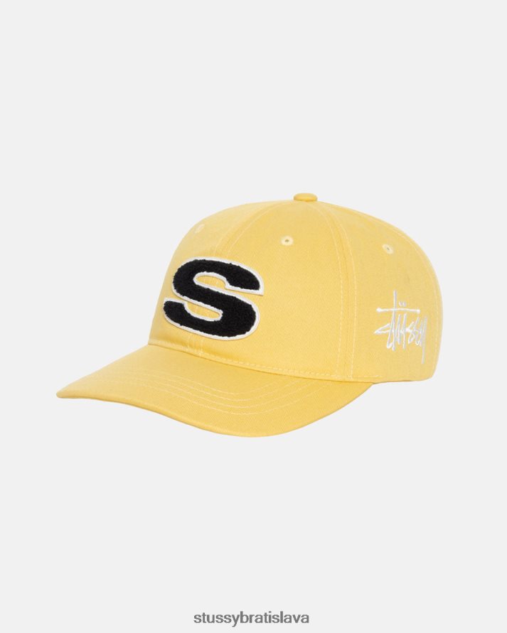 pokrývky hlavy horčica unisex STUSSY šenilová nízka profi čiapka V6222Z382