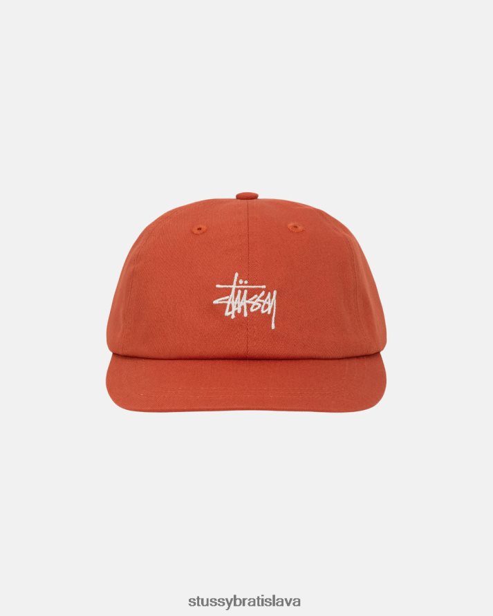pokrývky hlavy prašná oranžová unisex STUSSY základné akcie low pro cap V6222Z391