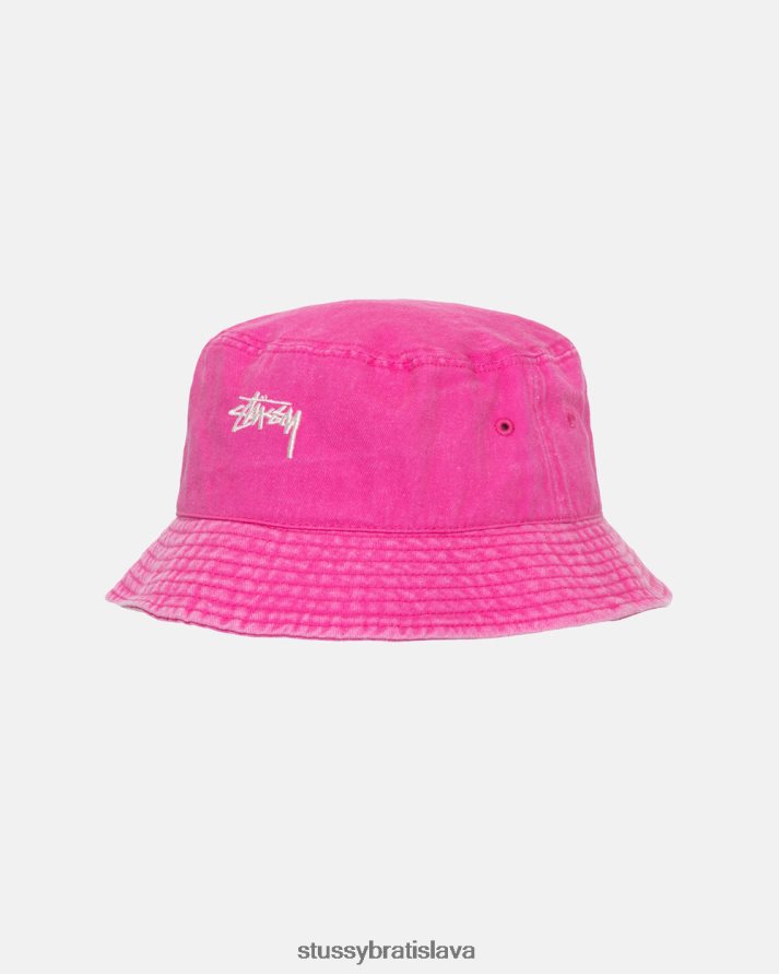 pokrývky hlavy purpurová unisex STUSSY umytý akciový vedro klobúk V6222Z489