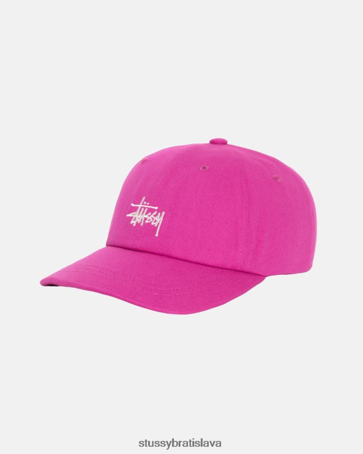 pokrývky hlavy purpurová unisex STUSSY základné akcie low pro cap V6222Z387