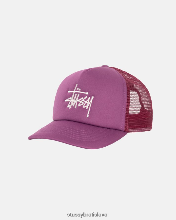 pokrývky hlavy slivka unisex STUSSY veľká základná kamiónová čiapka V6222Z374