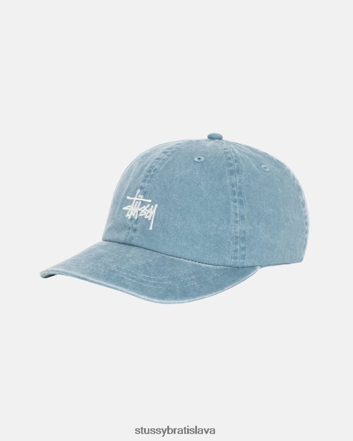 pokrývky hlavy tmavozelená unisex STUSSY vypraná zásoba low pro cap V6222Z395