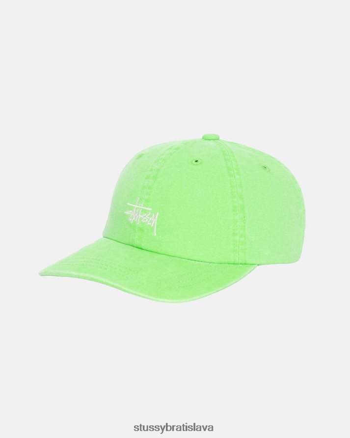 pokrývky hlavy vápno unisex STUSSY vypraná zásoba low pro cap V6222Z394