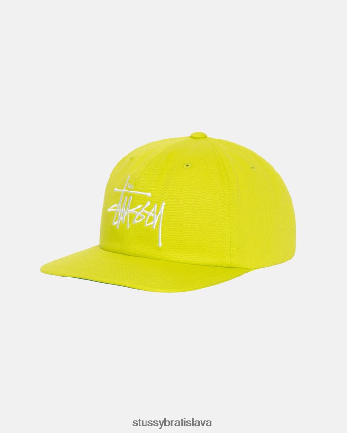 pokrývky hlavy vápno unisex STUSSY základná strapback čiapka V6222Z402
