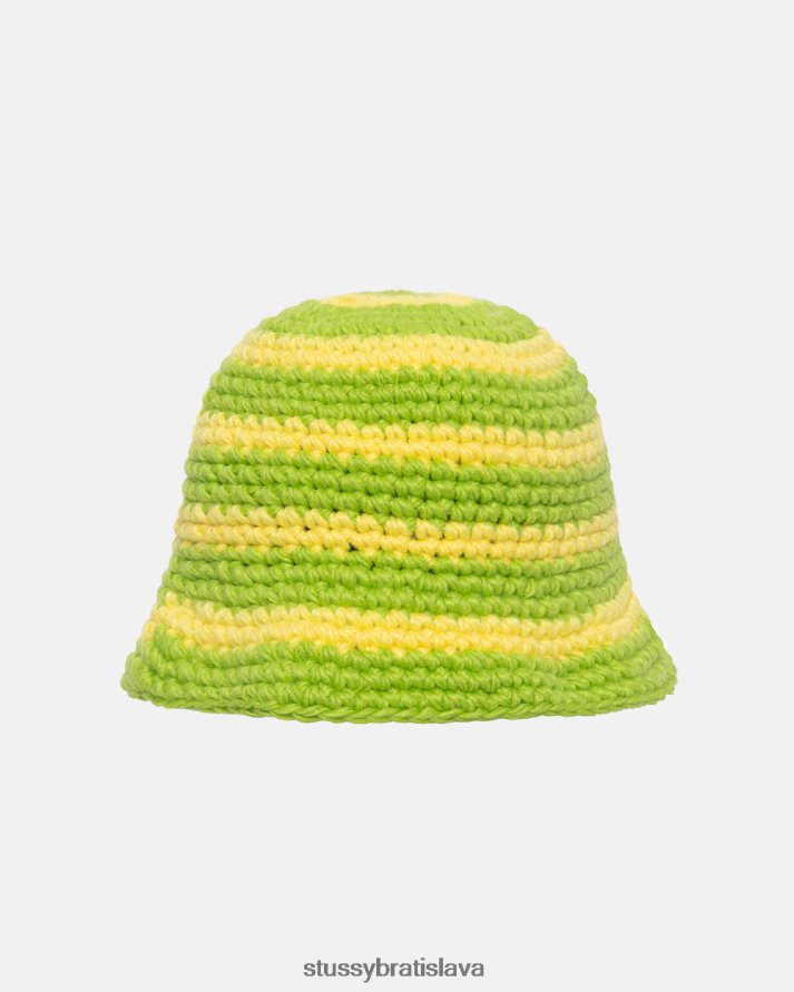 pokrývky hlavy vápno unisex STUSSY špirálovitá pletená čiapka V6222Z413