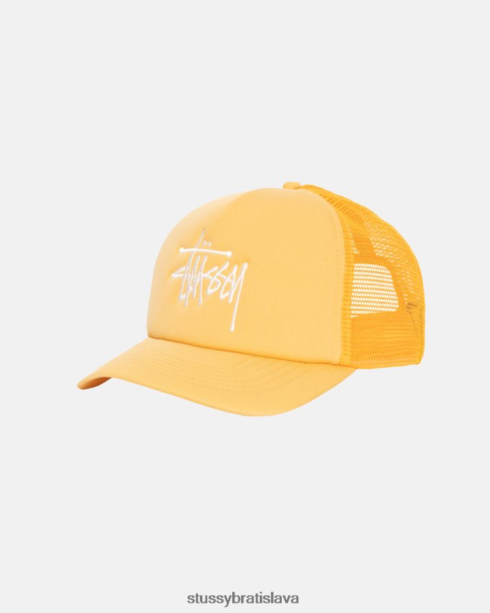 pokrývky hlavy zlato unisex STUSSY veľká základná kamiónová čiapka V6222Z377