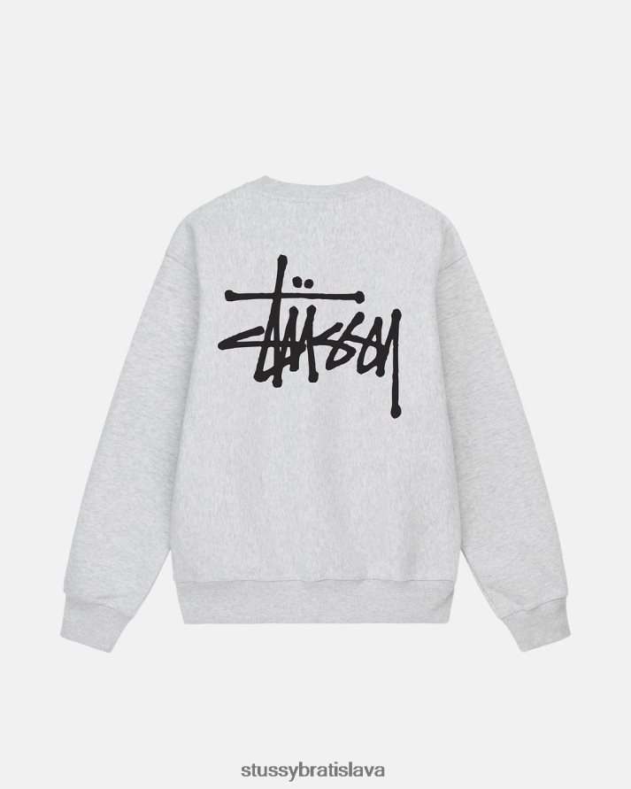 potí sa jaseňový vres unisex STUSSY základná posádka V6222Z192