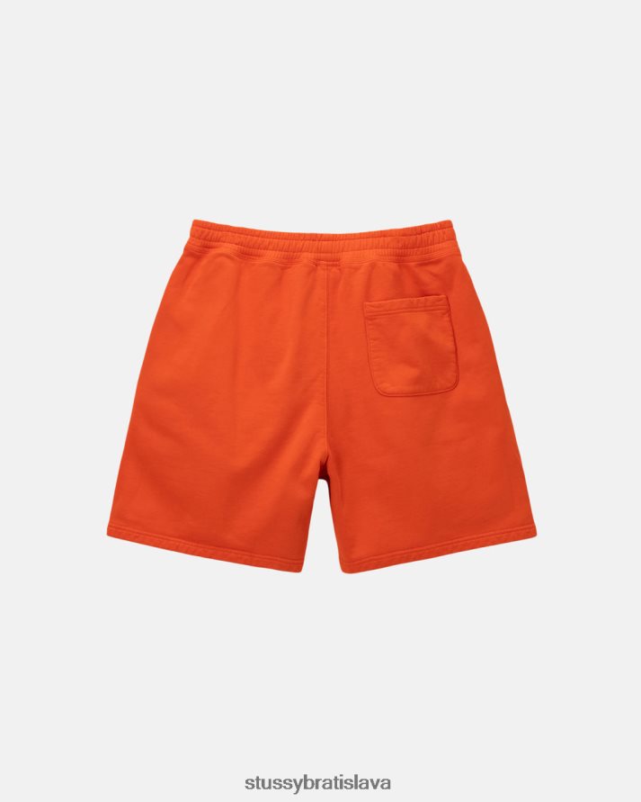 potí sa oranžová unisex STUSSY overdyed stock logo pot short V6222Z154