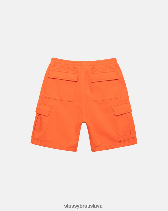 potí sa oranžová unisex STUSSY športový cargo fleece krátky V6222Z165