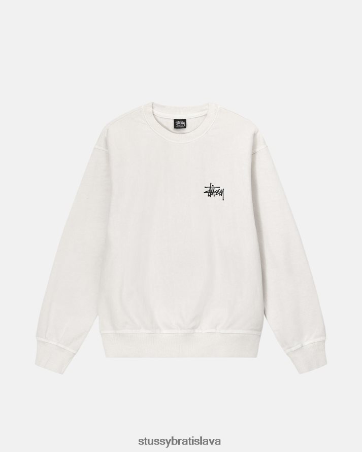 potí sa prirodzené unisex STUSSY základný pigment zafarbený osádka V6222Z185
