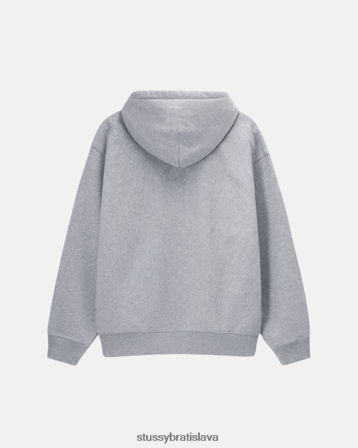 potí sa sivý vres unisex STUSSY Mikina s akciovým logom V6222Z138