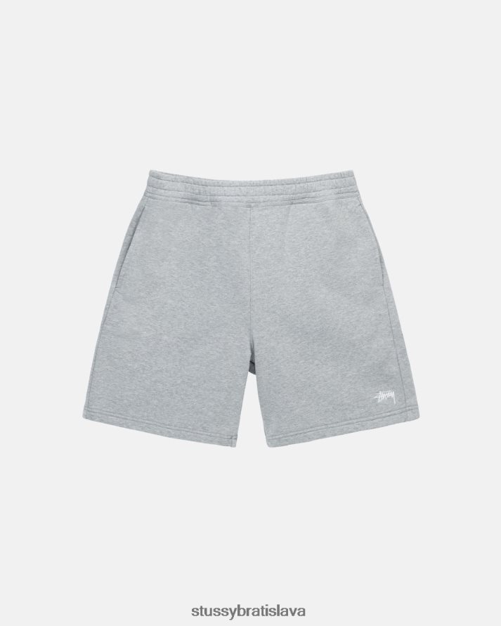 potí sa sivý vres unisex STUSSY akciové logo krátke V6222Z140