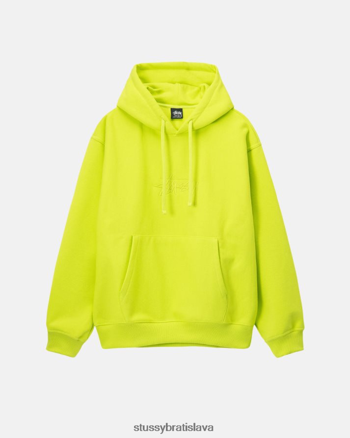 potí sa vápno unisex STUSSY mikina s nášivkou akciového loga V6222Z207