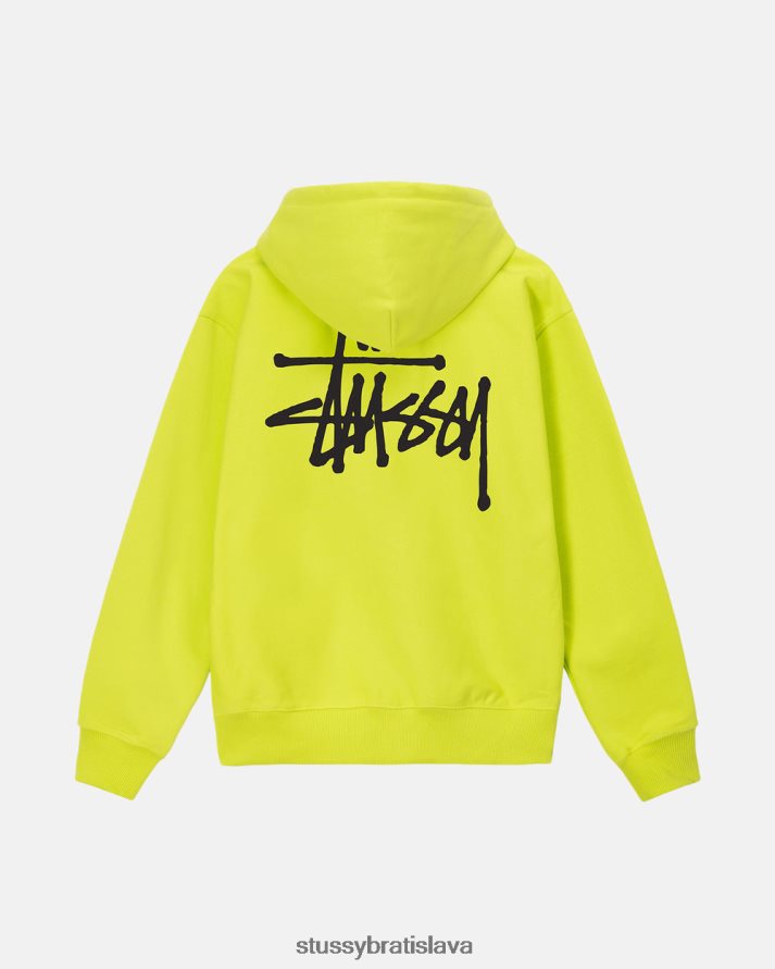 potí sa vápno unisex STUSSY základná mikina na zips V6222Z204