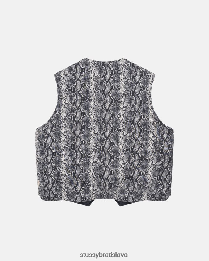 vrchné oblečenie kosť unisex STUSSY pytónová obojstranná vesta V6222Z353
