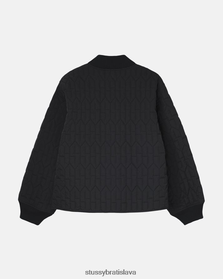 vrchné oblečenie čierna unisex STUSSY s prešívaná podšívka V6222Z358