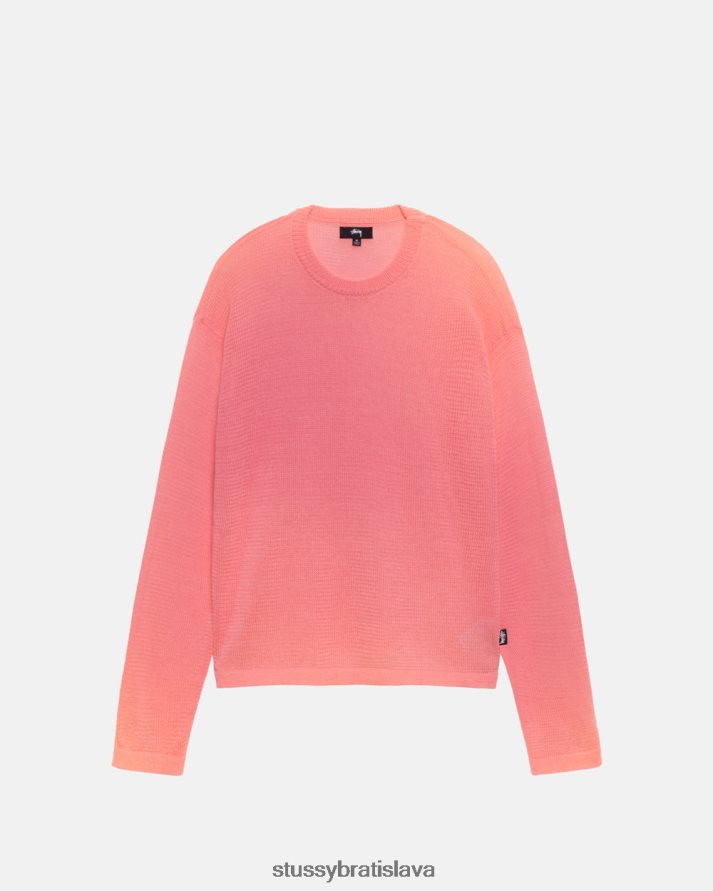 úplety oranžová unisex STUSSY sveter citlivý na svetlo V6222Z247