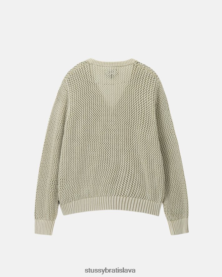 úplety prirodzené unisex STUSSY kardigan s voľným rozchodom V6222Z257