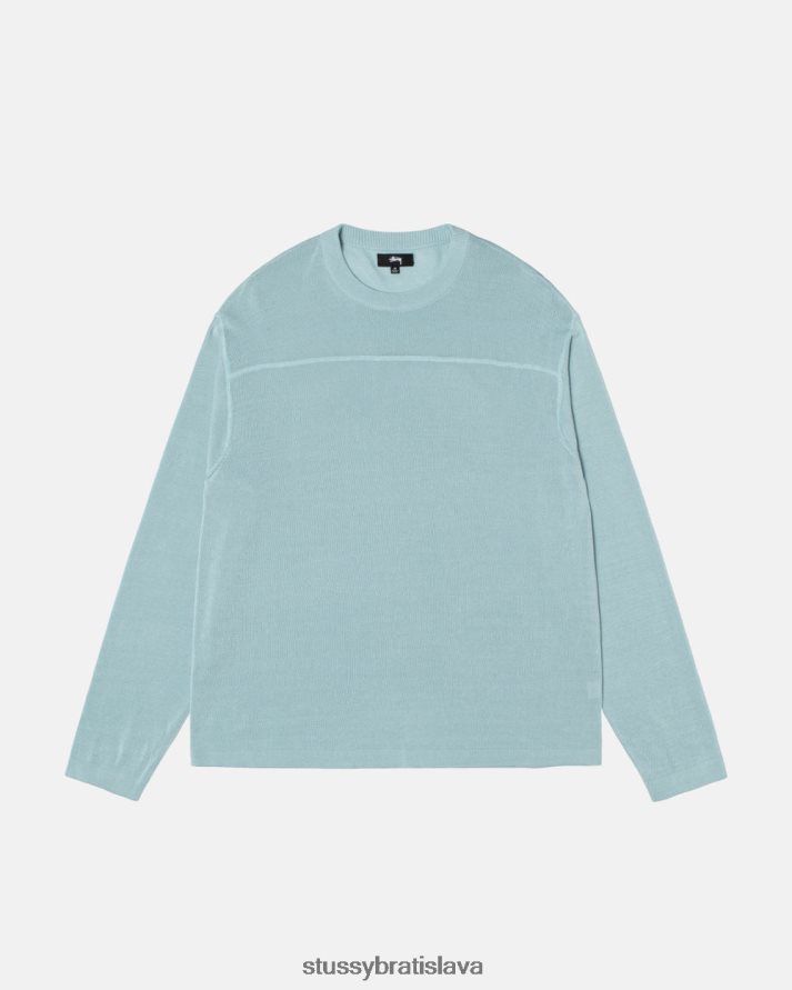 úplety svetlo modrá unisex STUSSY ľahká futbalová posádka V6222Z252