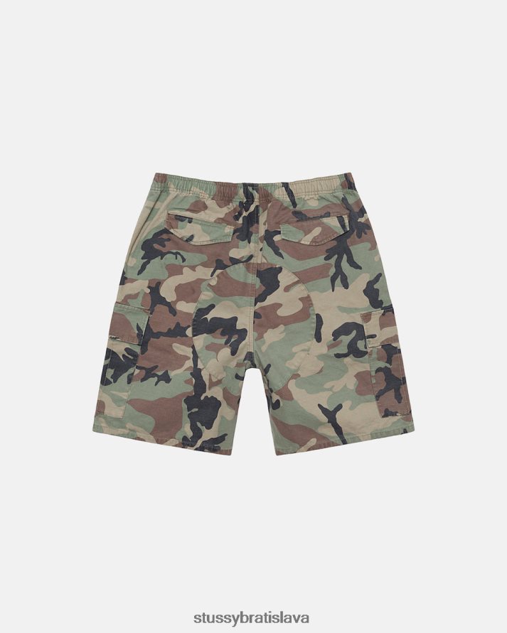 šortky camo unisex STUSSY ripstop nákladná pláž krátka V6222Z273