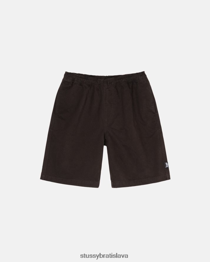 šortky espresso unisex STUSSY česaná pláž krátka V6222Z283