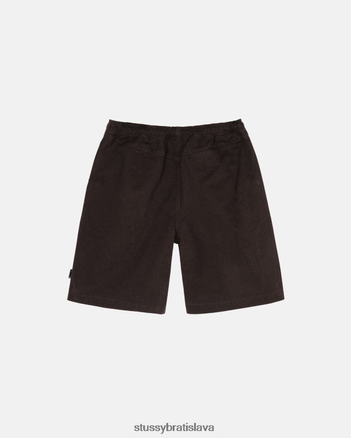 šortky espresso unisex STUSSY česaná pláž krátka V6222Z283