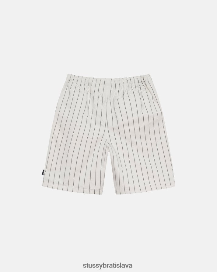 šortky kostený pruh s potlačou unisex STUSSY česaná pláž krátka V6222Z275