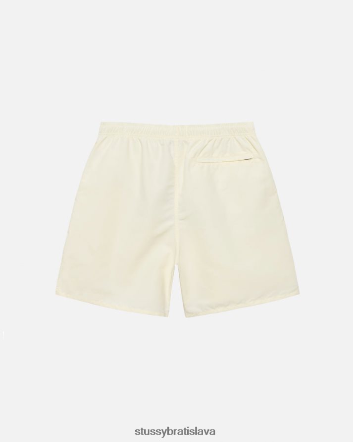 šortky krém unisex STUSSY veľká základná voda krátka V6222Z108