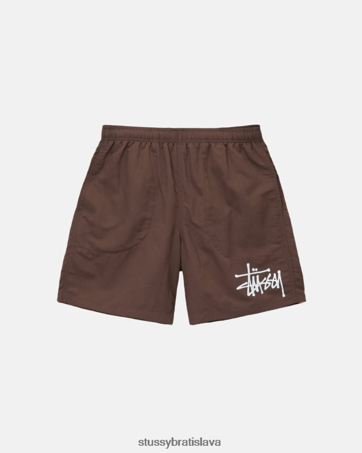šortky kávu unisex STUSSY veľká základná voda krátka V6222Z102