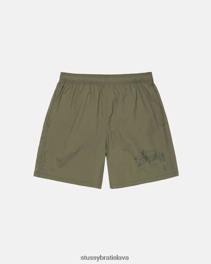šortky olivový unisex STUSSY veľké skladové nylonové krátke V6222Z292