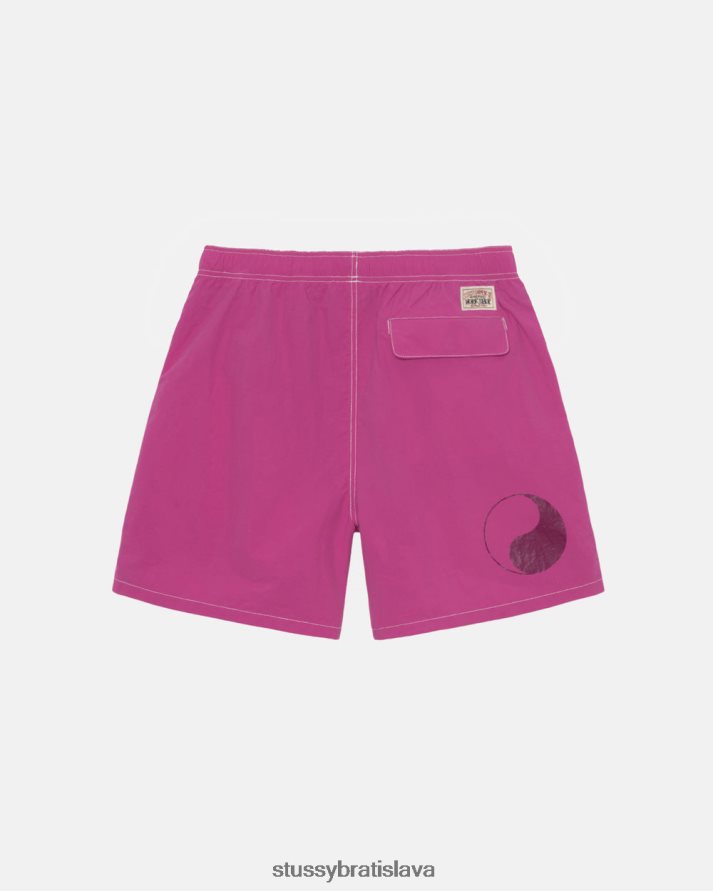 šortky purpurová unisex STUSSY v našom starom diele je nedostatok vody V6222Z94