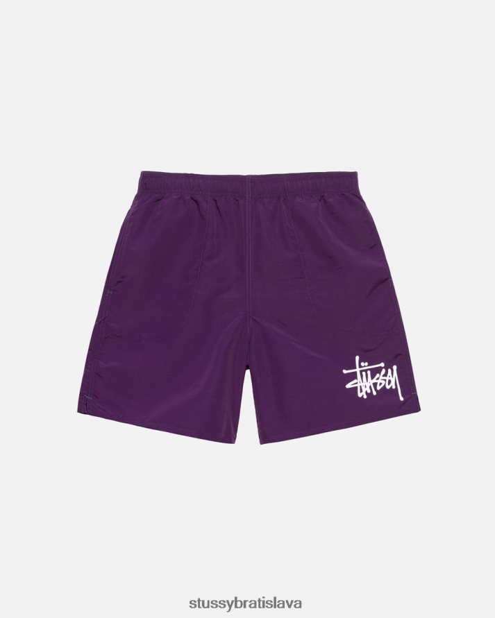 šortky slivka unisex STUSSY veľká základná voda krátka V6222Z103