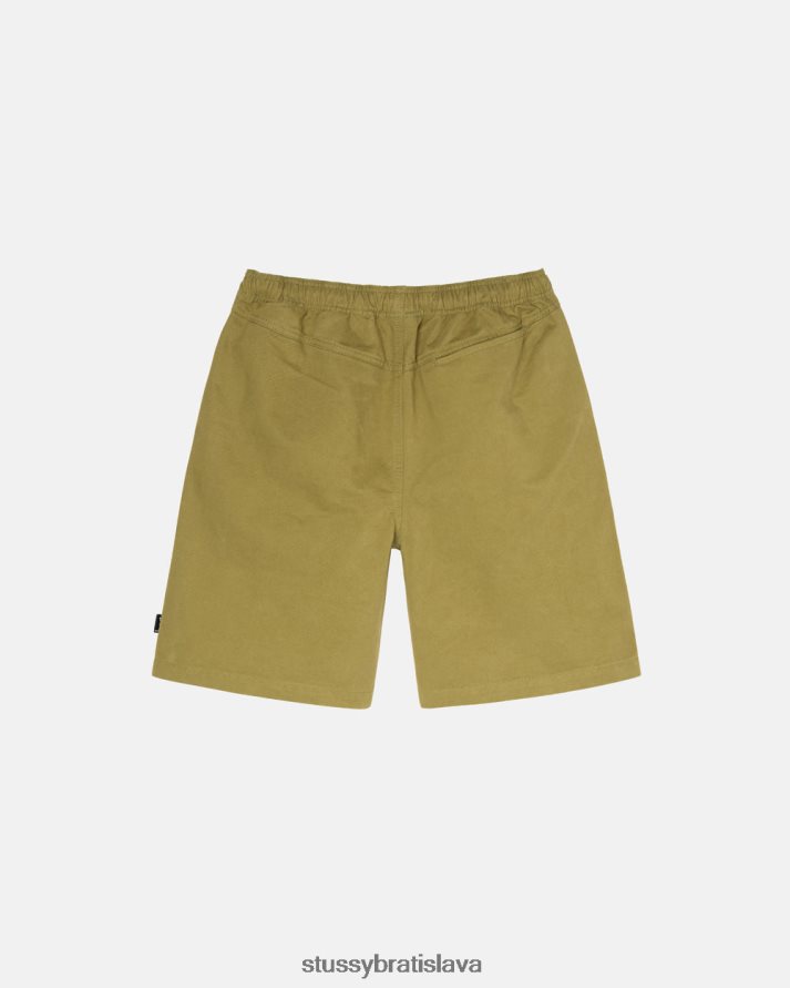 šortky svetlá oliva unisex STUSSY česaná pláž krátka V6222Z285