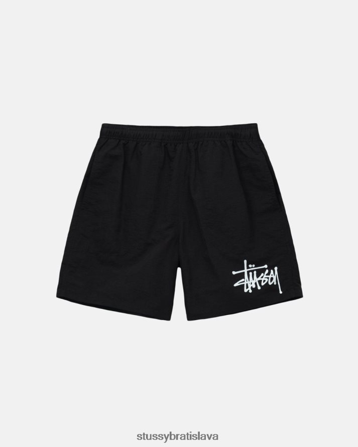 šortky čierna unisex STUSSY veľká základná voda krátka V6222Z101